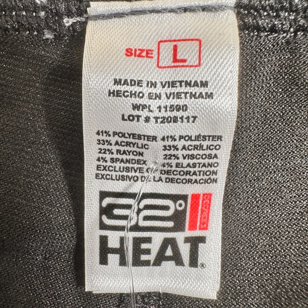 32 Degrees Heat Mens Black Thermal Leggings Base Layer Pants Large TM0F9015CE